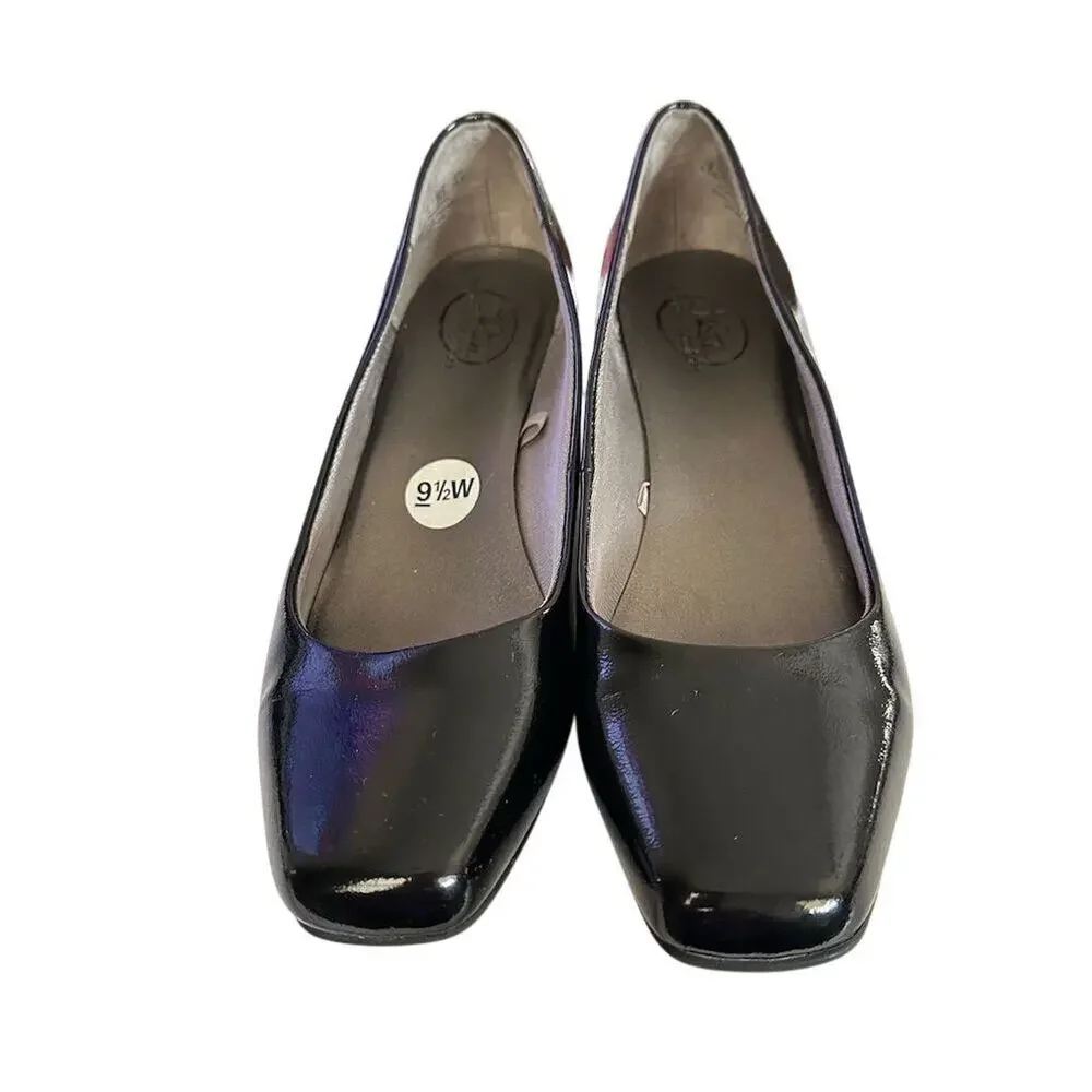 Life Stride Women's Black Wedge Shoes Size 9.5W Slip On Casual‎ - Picture 2 of 11